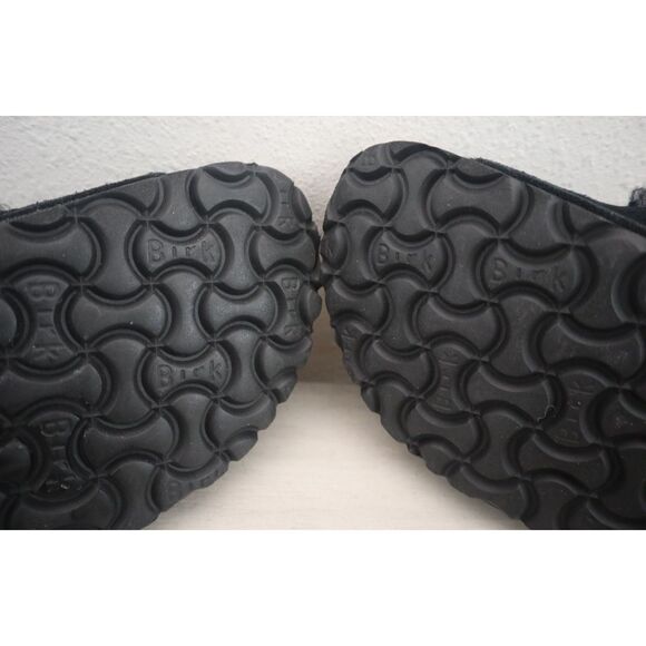Birkenstock EUR 41 Women's 10 Men's 8 Black Suede Arizona Shearling Sandals - Picture 10 of 12